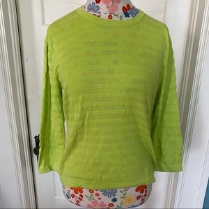 VTG Ribbed Green Sweater